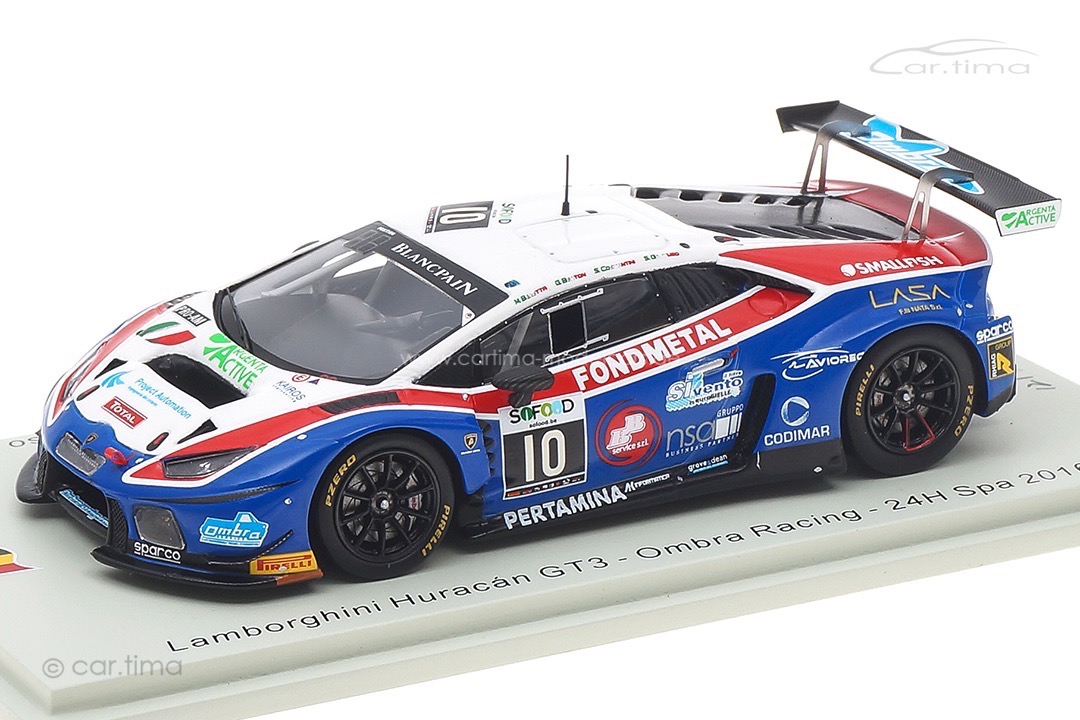 Lamborghini Huracán GT3 24h Spa 2016 Beretta/Berton/Costantini/Gattuso Spark 1:43 SB284 Lamborghini Huracán GT3 24h Spa 2016 Beretta/Berton/Costantini/Gattuso Spark 1:43 SB284