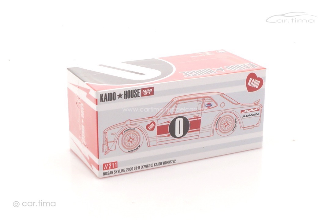 Nissan Skyline GT-R (KPGC10) Kaido Works V2 Kaido House MINI GT 1:64 KHMG211