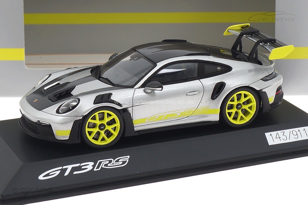 Porsche 911 (992) GT3 RS GT-silber/Acidgrün 1:43 WAP0202890SGT3 Porsche 911 (992) GT3 RS GT-silber/Acidgrün 1:43 WAP0202890SGT3