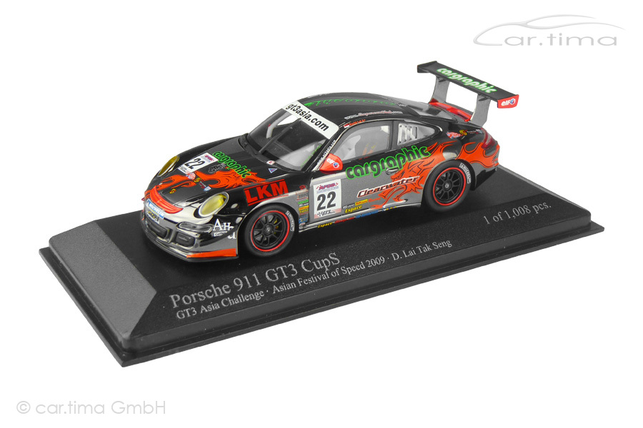 Porsche 911 (997) GT3 Cup S Asian Festival of Speed 2009 Lai Tak Seng Minichamps 1:43 400097922