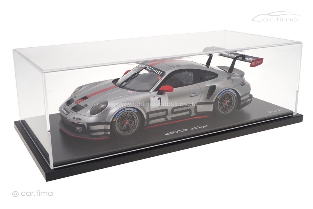Porsche 911 (992) GT3 Cup Racing Experience Edition GT-Silber/rot Spark 1:18 WAP0211500NGTC Porsche 911 (992) GT3 Cup Racing Experience Edition GT-Silber/rot Spark 1:18 WAP0211500NGTC