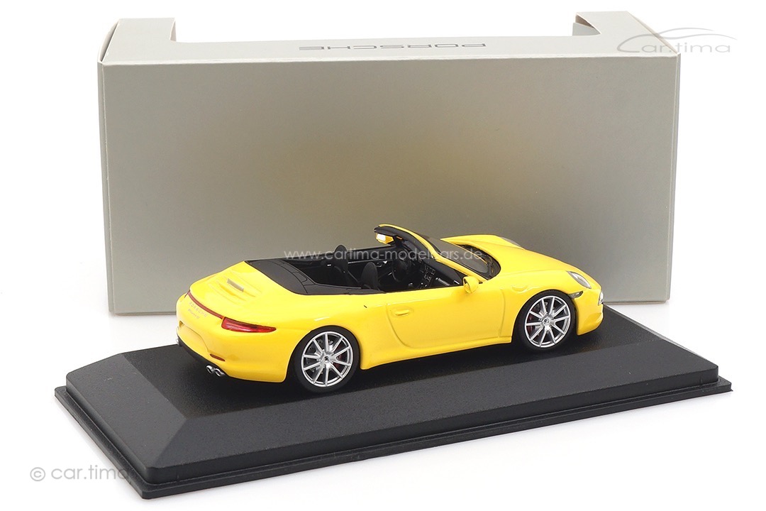 Porsche 911 (991) Carrera 4S Cabriolet Racinggelb Minichamps 1:43 WAP0201120C