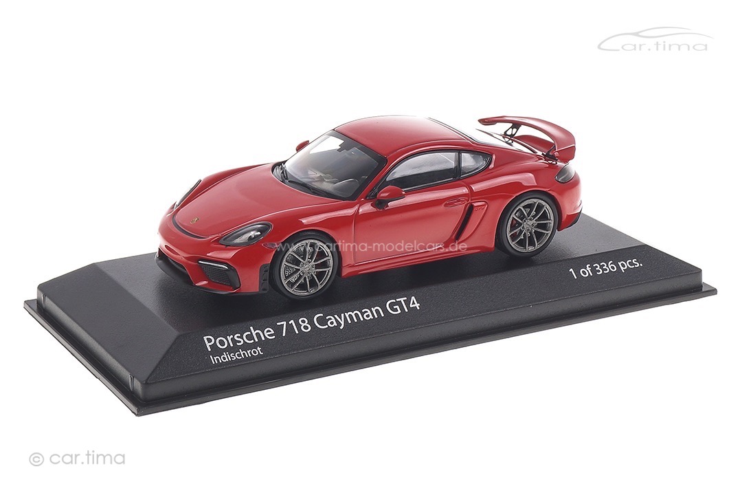 Porsche 718 Cayman GT4 Indischrot Minichamps 1:43 410067600