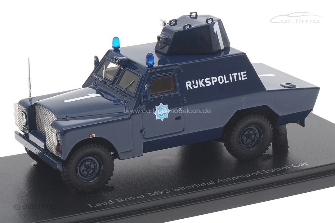 Land Rover Mk3 Shorland Armoured Patrol Car "Rijkspolitie" 1973 autocult 1:43 12018 Land Rover Mk3 Shorland Armoured Patrol Car "Rijkspolitie" 1973 autocult 1:43 12018