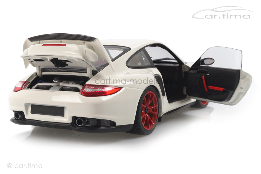 Porsche 911 (997 II) GT2 RS 2011 weiß/rote Felgen Minichamps 1:18 100069400R