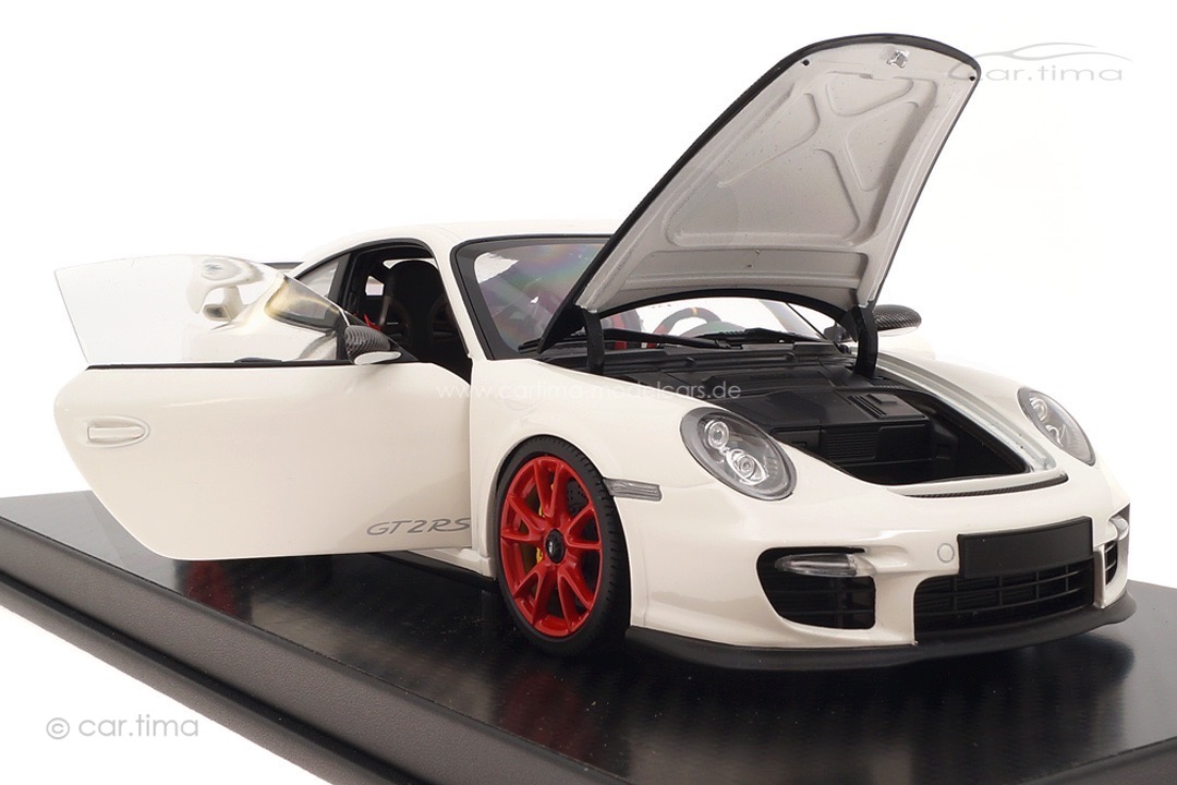 Porsche 911 (997 II) GT2 RS 2011 weiß/rote Felgen Minichamps 1:18 100069400R