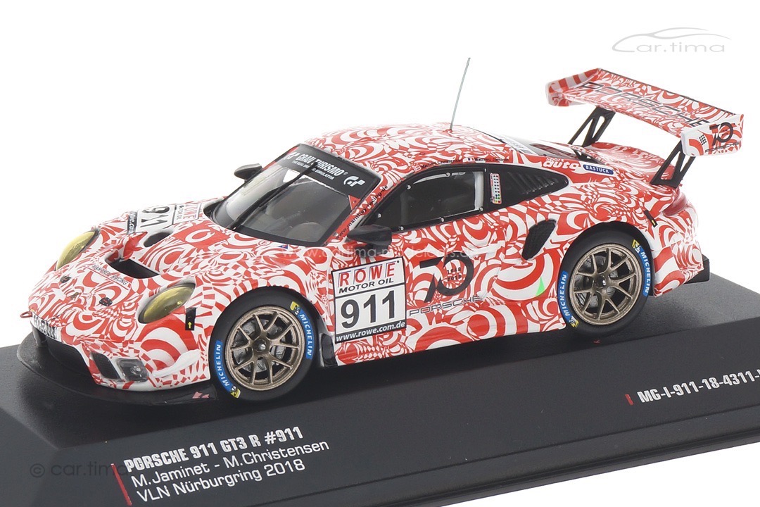 Porsche 911 GT3 R VLN Nürburgring 2018 "Tarnoptik" Christensen/Jaminet IXO 1:43 Porsche 911 GT3 R VLN Nürburgring 2018 "Tarnoptik" Christensen/Jaminet IXO 1:43