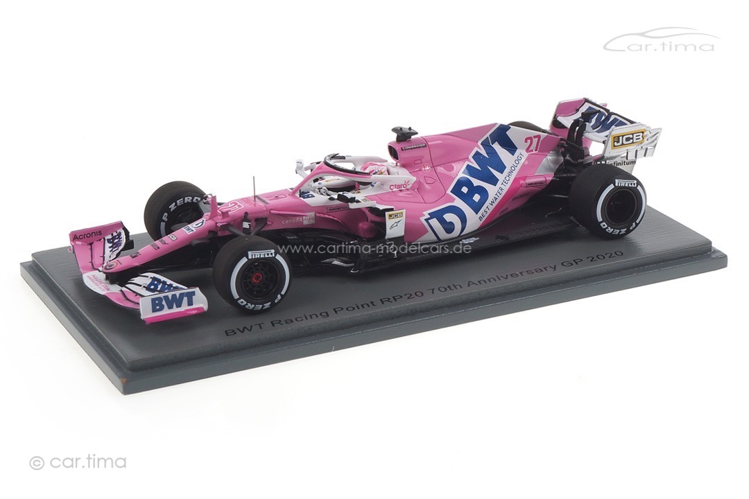 BWT Racing Point RP20 GP 70th Anniversary Nico Hülkenberg Spark 1:43 S6478 BWT Racing Point RP20 GP 70th Anniversary Nico Hülkenberg Spark 1:43 S6478