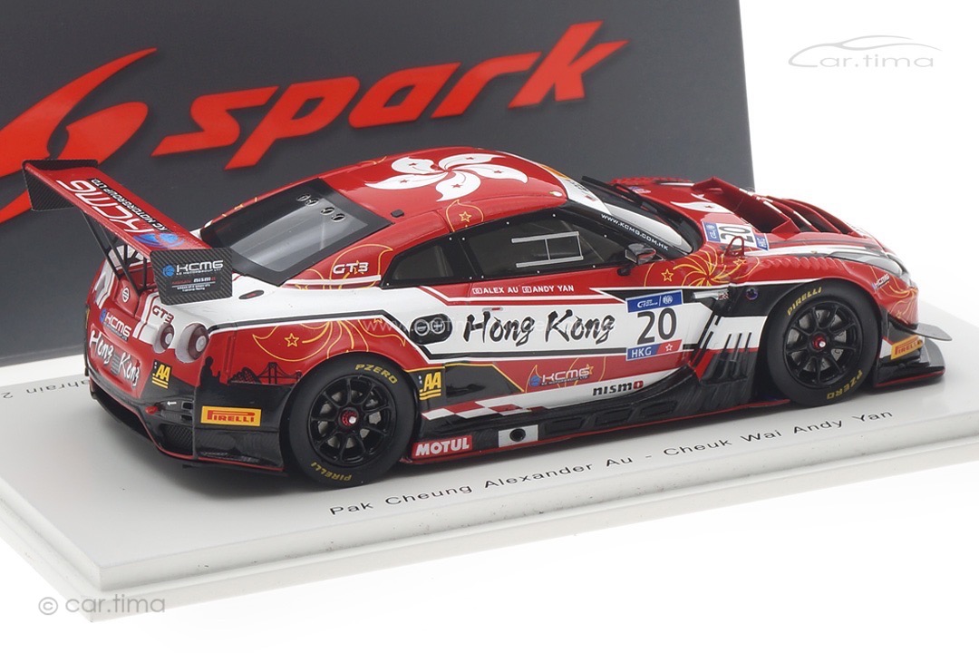 Nissan GT-R Nismo GT3 Bahrain 2018 Au/Yan Spark 1:43 S6303 Nissan GT-R Nismo GT3 Bahrain 2018 Au/Yan Spark 1:43 S6303