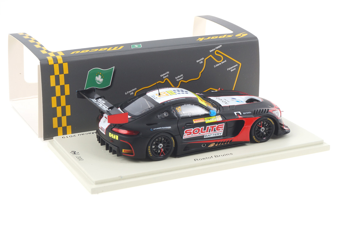 Mercedes-AMG GT3 Macau 2019 Roelof Bruins Spark 1:43 SA219 Mercedes-AMG GT3 Macau 2019 Roelof Bruins Spark 1:43 SA219