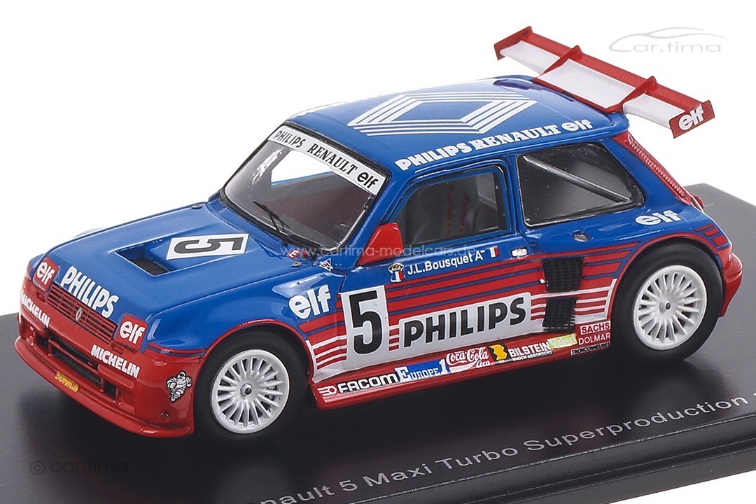 Renault 5 Maxi Turbo Superproduction 1987 Jean-Louis Bousquet Spark 1:43 SF054 Renault 5 Maxi Turbo Superproduction 1987 Jean-Louis Bousquet Spark 1:43 SF054
