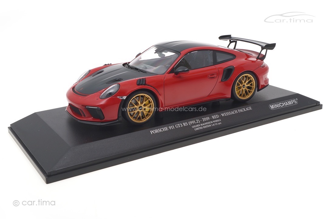 Porsche 911 (991 II) GT3 RS Weissach Package Indischrot Minichamps 1:18 153068236