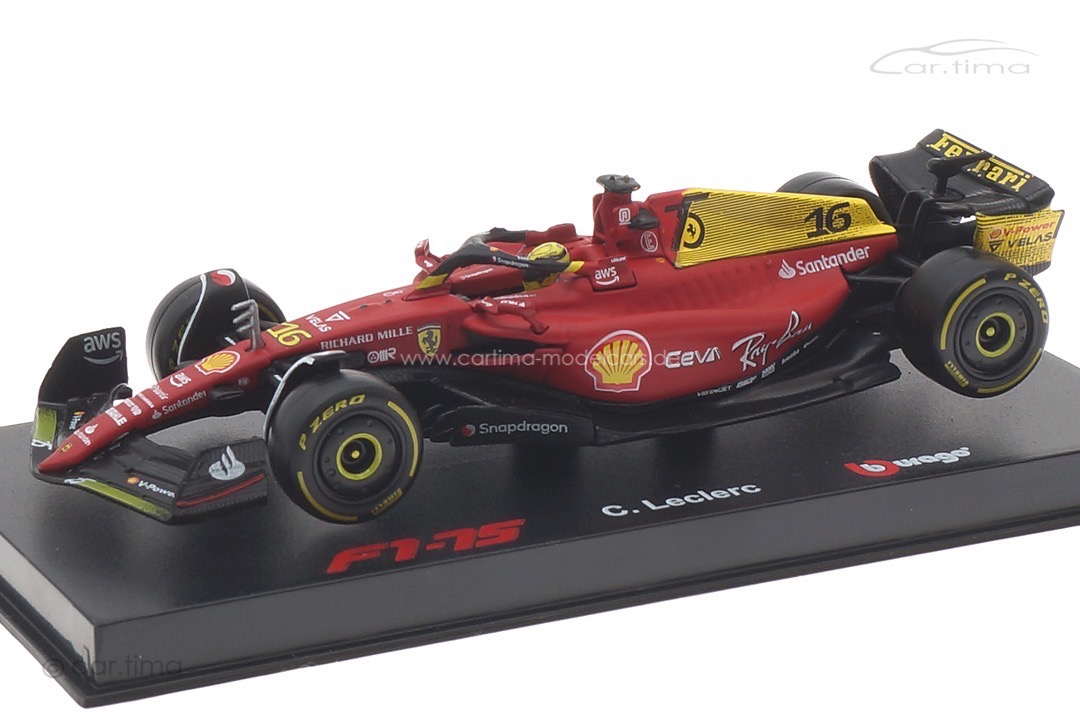 Ferrari F1-75 GP Monza 2022 Charles Leclerc Bburago 1:43 18-36831LE Ferrari F1-75 GP Monza 2022 Charles Leclerc Bburago 1:43 18-36831LE