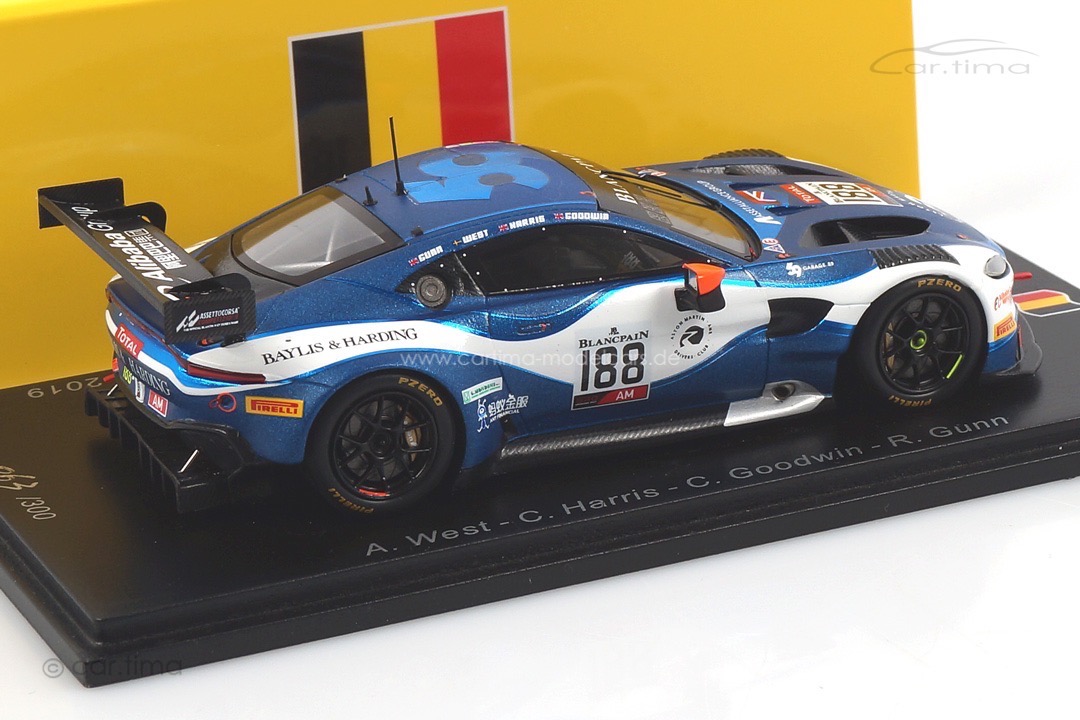 Aston Martin Vantage AMR GT3 24h Spa 2019 Gunn/Goodwin/Harris/West Spark 1:43 SB274 Aston Martin Vantage AMR GT3 24h Spa 2019 Gunn/Goodwin/Harris/West Spark 1:43 SB274