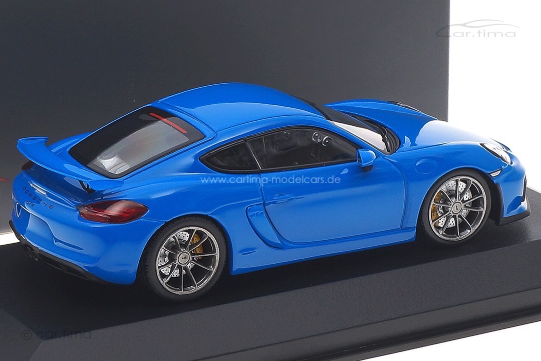 Porsche Cayman GT4 Voodoo blau Minichamps 1:43 CA04316074