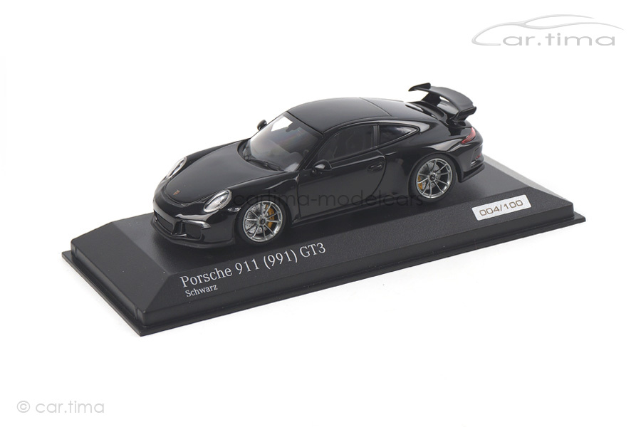 Porsche 911 (991) GT3 Schwarz Minichamps car.tima EXCLUSIVE 1:43 CA04316019