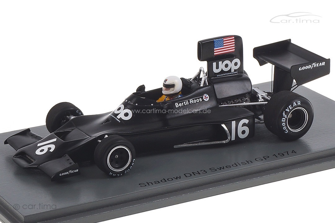 Shadow DN3 GP Schweden 1974 Bertil Roos Spark 1:43 S3843