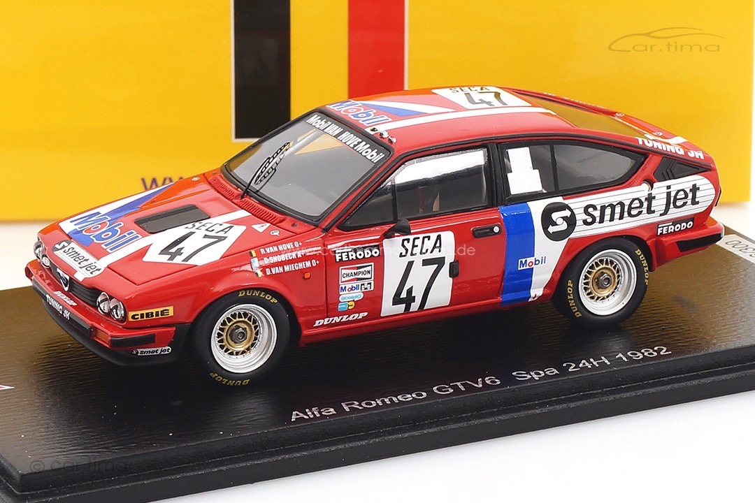 Alfa Romeo GTV6 24h Spa 1982 Van Hove/Snobeck/Van Mieghem Spark 1:43 SB543