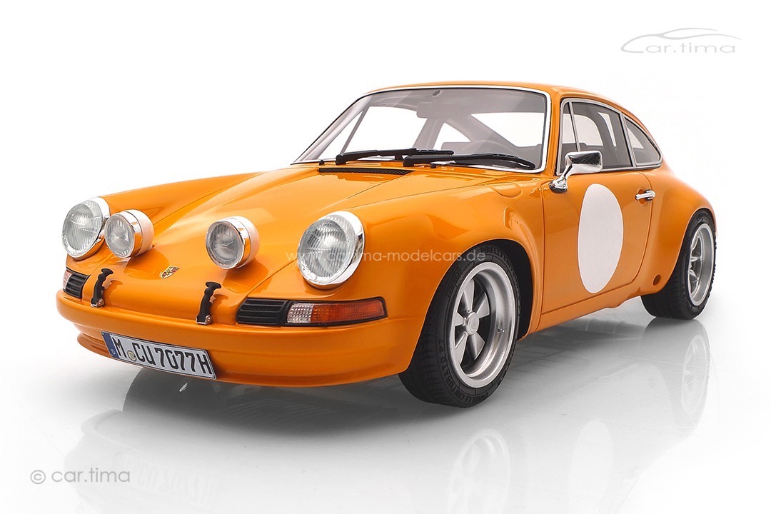 Porsche 911 S Signalorange Curves Magazin car.tima 1:18 CAR01822005