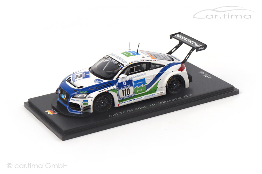 Audi TT RS 24h Nürburgring 2014 Kovac/Lestrup/Thiim Spark 1:43 SG142 Audi TT RS 24h Nürburgring 2014 Kovac/Lestrup/Thiim Spark 1:43 SG142