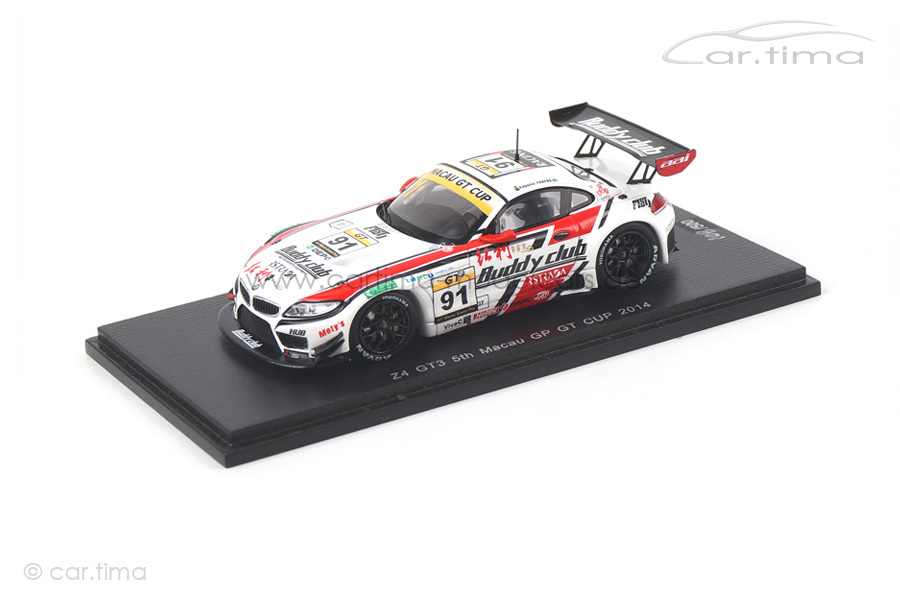BMW Z4 GT3 Macau GT Cup 2014 Augusto Farfus Spark 1:43 SA072 BMW Z4 GT3 Macau GT Cup 2014 Augusto Farfus Spark 1:43 SA072