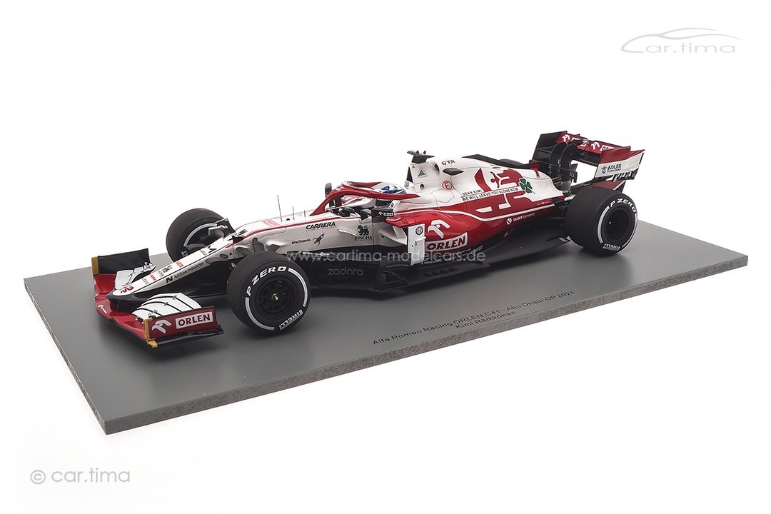 Alfa Romeo Racing ORLEN C41 GP Abu Dhabi 2021 Kimi Räikkönen Spark 1:18 18S607 Alfa Romeo Racing ORLEN C41 GP Abu Dhabi 2021 Kimi Räikkönen Spark 1:18 18S607