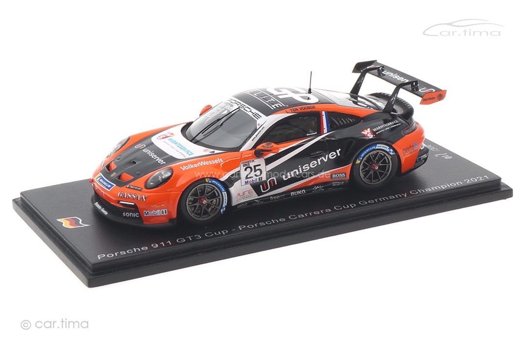 Porsche 911 GT3 Cup Champion Carrera Cup 2021 Larry ten Voorde Spark 1:43 SG813