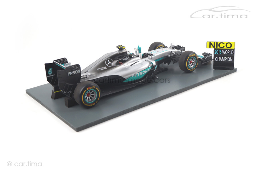 Mercedes-AMG F1 W07 GP Abu Dhabi World Champion 2016 Nico Rosberg Spark 1:18 18S250 Mercedes-AMG F1 W07 GP Abu Dhabi World Champion 2016 Nico Rosberg Spark 1:18 18S250