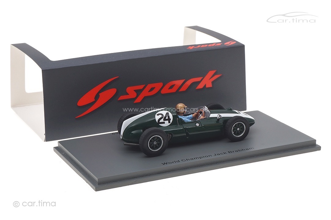 Cooper T51 Winner GP Monaco 1959 World Champion Jack Brabham Spark 1:43 S8039 Cooper T51 Winner GP Monaco 1959 World Champion Jack Brabham Spark 1:43 S8039