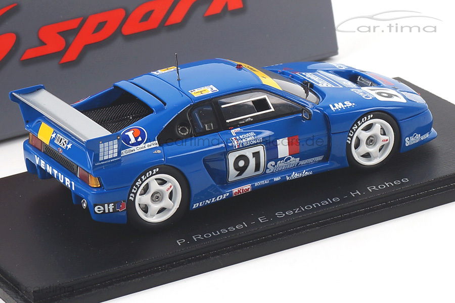 Venturi 500 LM 24h Le Mans 1993 Rohe/Roussel/Sezionale Spark 1:43 S2276 Venturi 500 LM 24h Le Mans 1993 Rohe/Roussel/Sezionale Spark 1:43 S2276
