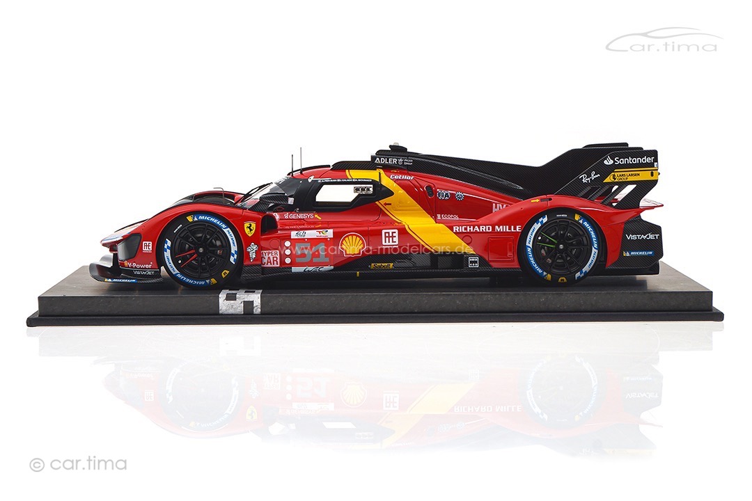 Ferrari 499P Winner 24h Le Mans 2023 Guidi/Calado/Giovinazzi BBR 1:18 P18239 Ferrari 499P Winner 24h Le Mans 2023 Guidi/Calado/Giovinazzi BBR 1:18 P18239