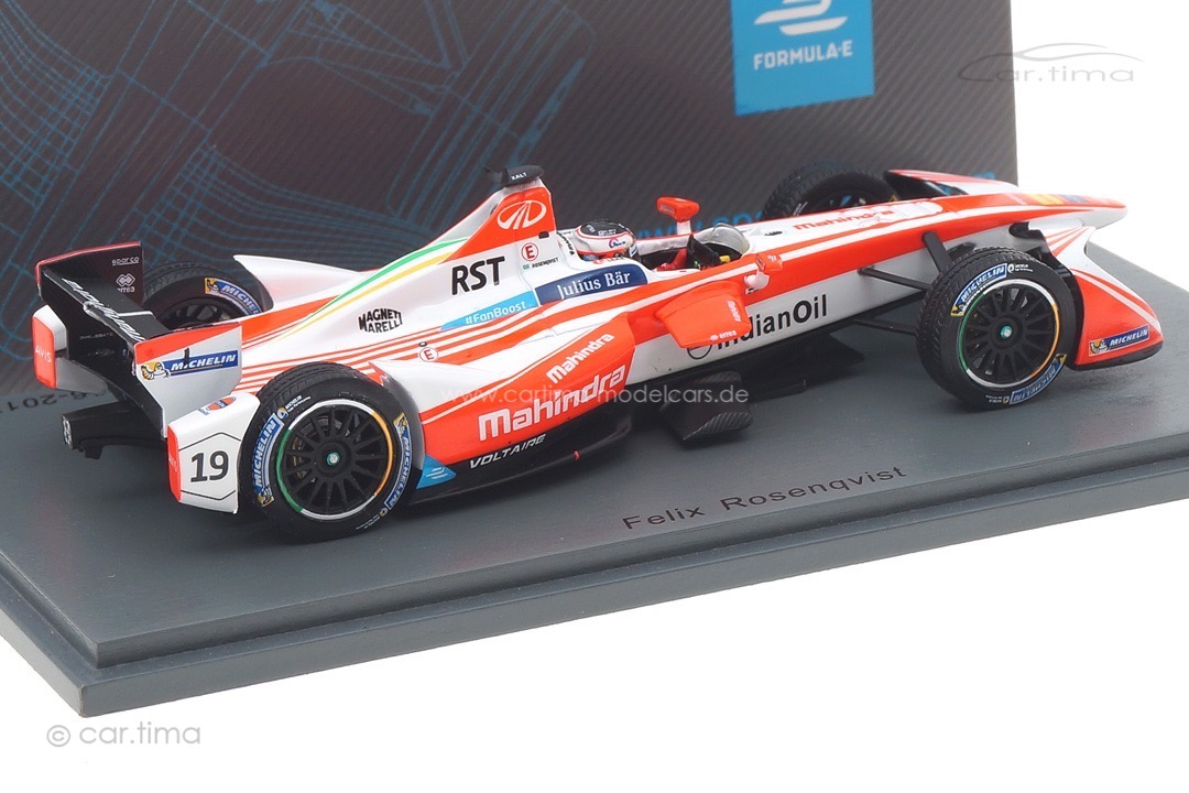 Mahindra Racing Winner Berlin ePrix Season 3 2016-2017 Felix Rosenqvist Spark 1:43 S5903 Mahindra Racing Winner Berlin ePrix Season 3 2016-2017 Felix Rosenqvist Spark 1:43 S5903