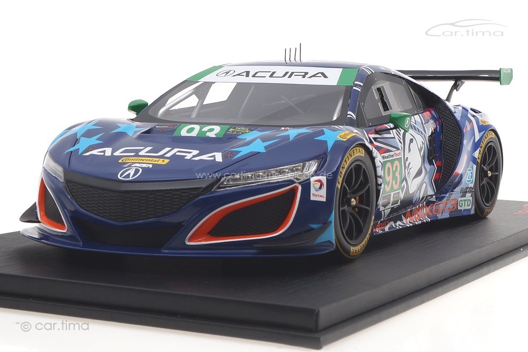 Acura NSX GT3 IMSA Watkins Glen 2017 Statue of Liberty TopSpeed 1:18 TS0271