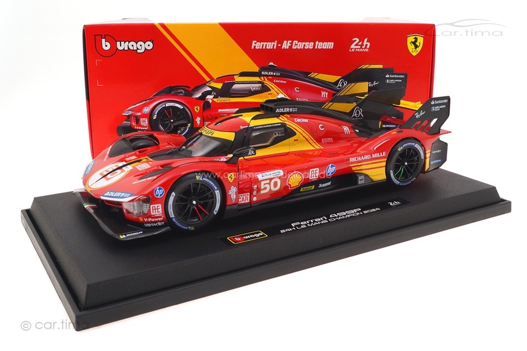 Ferrari 499P Winner 24h Le Mans 2024 Fuoco/Molina/Nielsen Bburago 1:18 18-16303-50