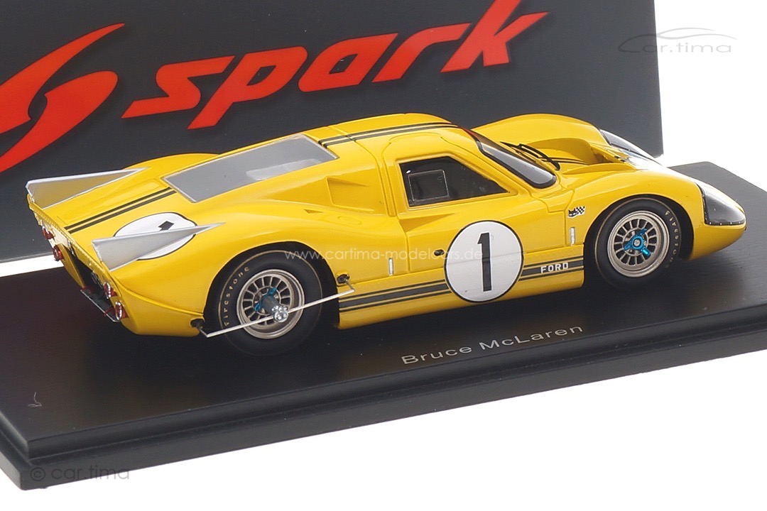 Ford GT40 Mk IV Le Mans Test Day April 1967 Bruce McLaren Spark 1:43 S4545 Ford GT40 Mk IV Le Mans Test Day April 1967 Bruce McLaren Spark 1:43 S4545