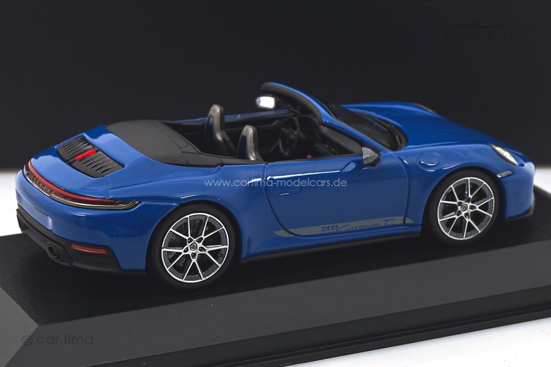 Porsche 911 (992.2) Carrera T Cabriolet Luganoblau Minichamps 1:43 WAP0200260SCPE