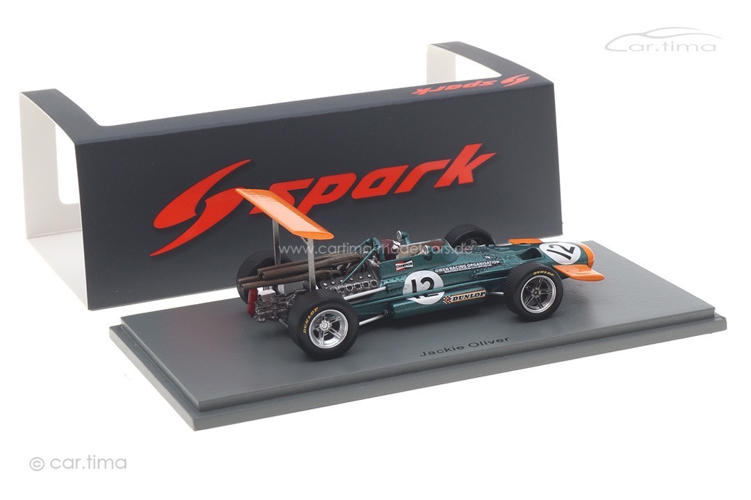 BRM P133 BRM V12 F1 GP Spanien Montjuic Park 1969 Jackie Oliver Spark 1:43 S5706