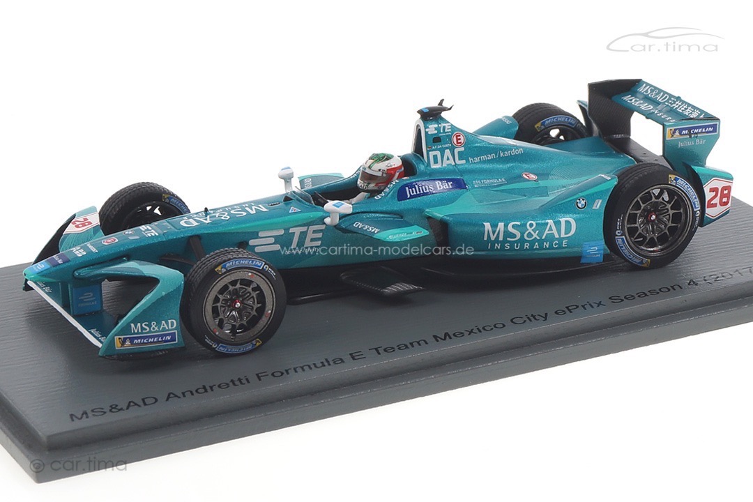 MS&AD Andretti Formula E Mexico City Season 4 2017-2018 Da Costa Spark 1:43 S5941 MS&AD Andretti Formula E Mexico City Season 4 2017-2018 Da Costa Spark 1:43 S5941