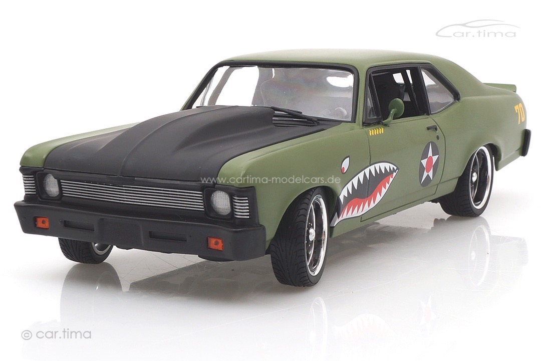 Chevrolet Nova Warhawk Coupe 1970 grün/schwarz GMP 1:18 18957-B Chevrolet Nova Warhawk Coupe 1970 grün/schwarz GMP 1:18 18957-B