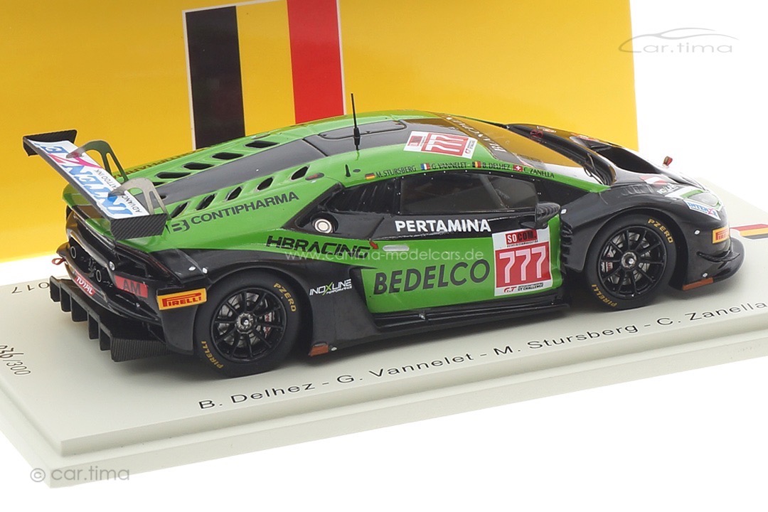 Lamborghini Huracán GT3 24h Spa 2017 Delhez/Vannelet/Stursberg/Zarnella Spark 1:43 SB303 Lamborghini Huracán GT3 24h Spa 2017 Delhez/Vannelet/Stursberg/Zarnella Spark 1:43 SB303
