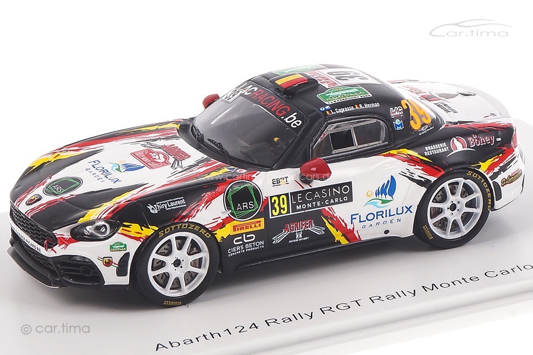 Abarth 124 Rally RGT Rallye Monte Carlo 2020 Caprasse/Herman Spark 1:43 S6565 Abarth 124 Rally RGT Rallye Monte Carlo 2020 Caprasse/Herman Spark 1:43 S6565
