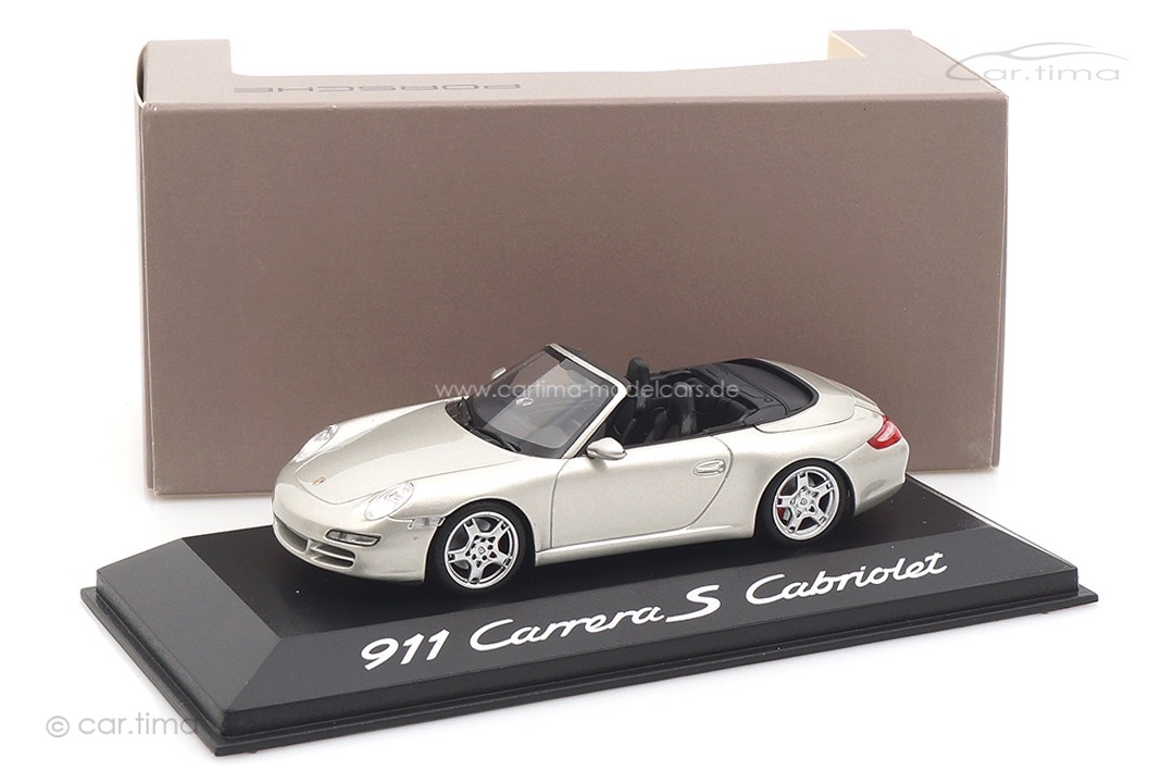 Porsche 911 (997) Carrera S Cabriolet Silber Minichamps 1:43 WAP02015115
