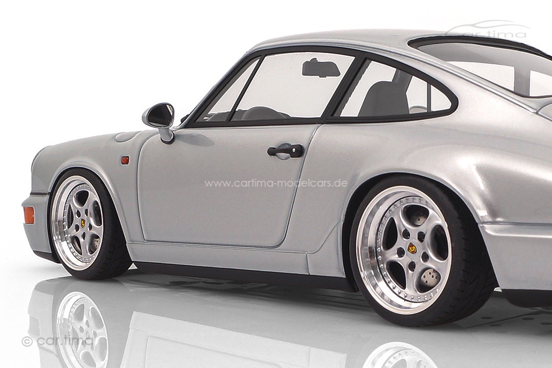 Porsche 911 (964) Carrera 2 Polarsilber Speedline RS Alufelgen car.tima CUSTOMIZED 1:18