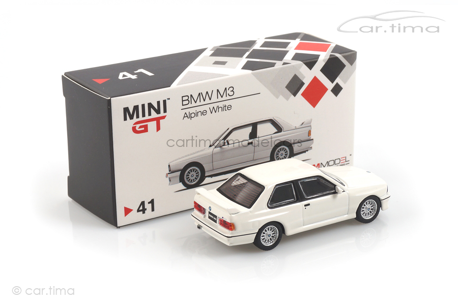 BMW M3 E30 (LHD) Alpinweiß MINI GT 1:64 MGT00041-L BMW M3 E30 (LHD) Alpinweiß MINI GT 1:64 MGT00041-L