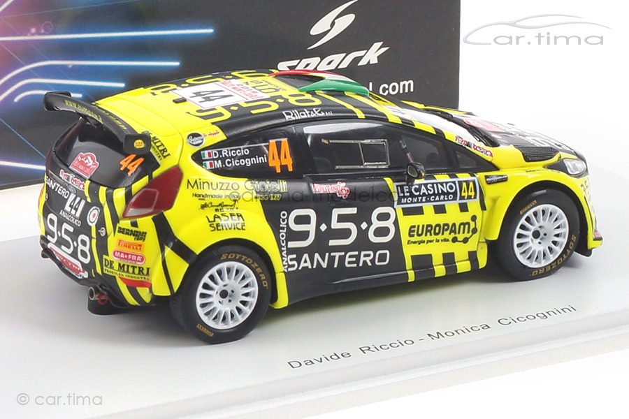 Ford Fiesta R5 Rallye Monte Carlo 2019 Riccio/Cicognini Spark 1:43 S5984 Ford Fiesta R5 Rallye Monte Carlo 2019 Riccio/Cicognini Spark 1:43 S5984