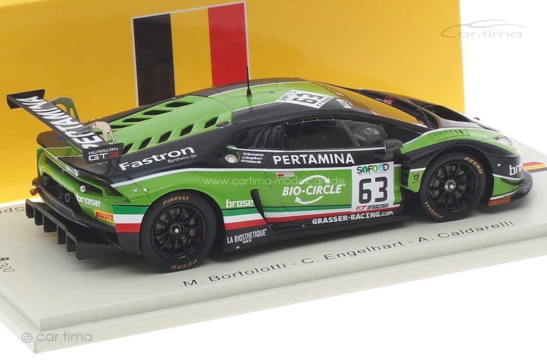 Lamborghini Huracán GT3 24h Spa 2017 Bortolotti/Engelhart/Caldarelli Spark 1:43 SB297