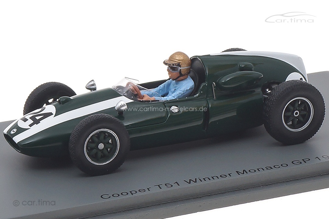 Cooper T51 Winner GP Monaco 1959 World Champion Jack Brabham Spark 1:43 S8039 Cooper T51 Winner GP Monaco 1959 World Champion Jack Brabham Spark 1:43 S8039