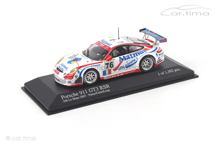 Porsche 911 (997) GT3 RSR 24h Le Mans 2007 Narac/Lietz/Long Minichamps 1:43 400076776