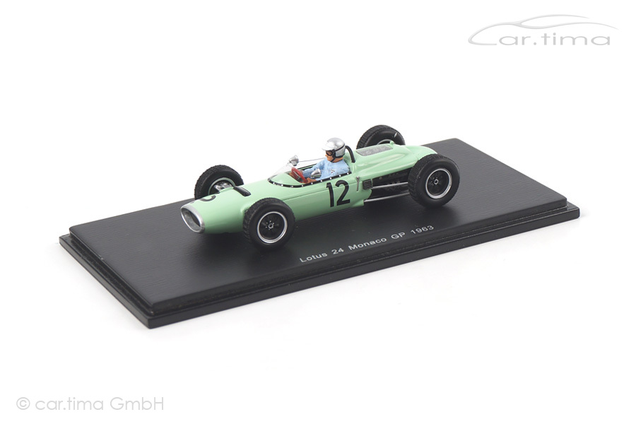 Lotus 24 GP Monaco 1963 Jim Hall Spark 1:43 S2141 Lotus 24 GP Monaco 1963 Jim Hall Spark 1:43 S2141