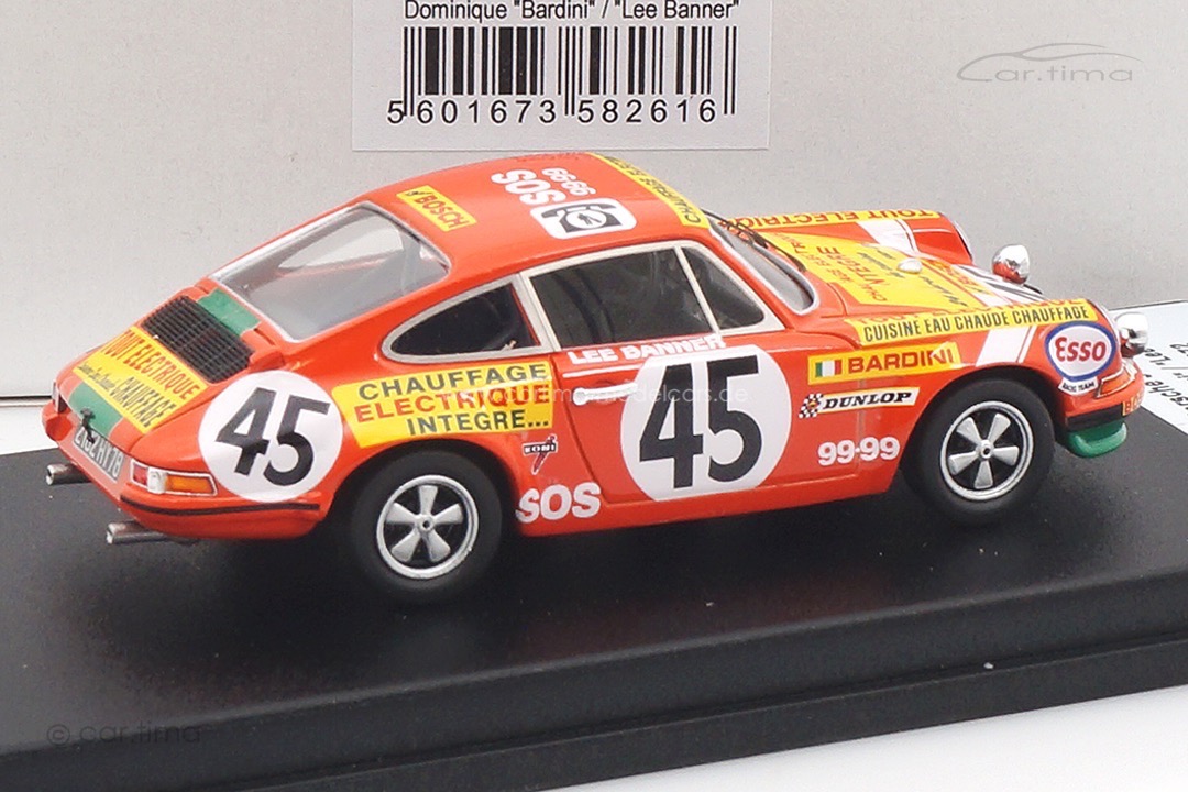 Porsche 911 S 24h Le Mans 1972 Bardini/Banner Troféu 1:43 DSN143-261